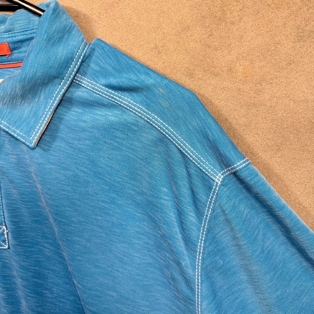 Age of Wisdom‎ Polo Shirt Mens XL Coral Pink Slub Modal Blend Excellent - Picture 13 of 13
